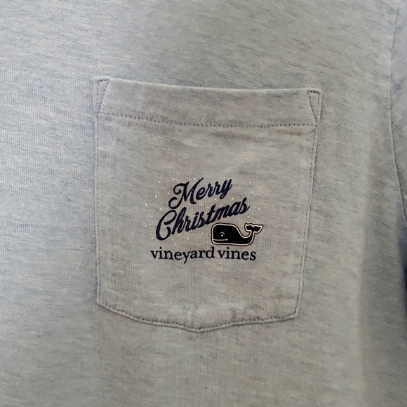 Vineyard Vines Merry Christmas Pocket T-shirt - Picture 6 of 9